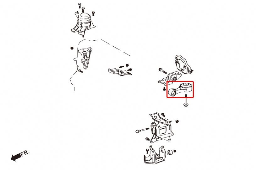Hardrace Engine Mount Buffer Toyota Yaris