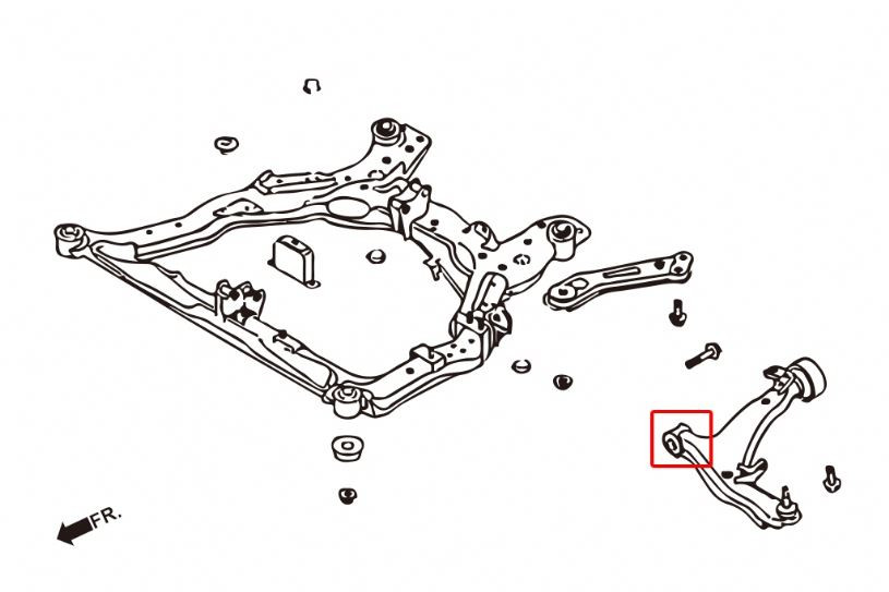 Hardrace Front Lower Arm Bush - Front Nissan Murano, Teana Hardrace Front Lower Arm Bush - Front Nissan Murano, Teana
