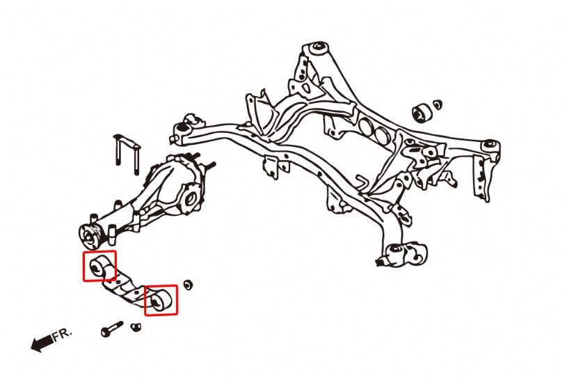Hardrace Rear Sub-frame Bushing Subaru