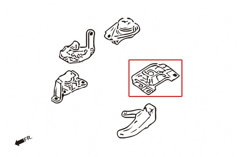 Hardrace Left Engine Mount Mazda 3, 5