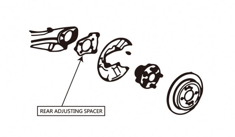 Hardrace Rear Adjusting Spacer Honda Fit