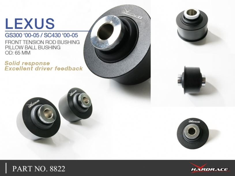 Hardrace Front Tension Rod Bushing Lexus GS, Toyota Aristo