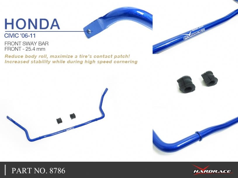 Hardrace Front Sway Bar Honda Civic