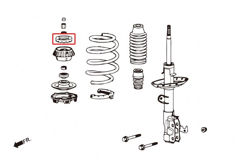 Hardrace Front Reinforced Strut Mount Damper Honda