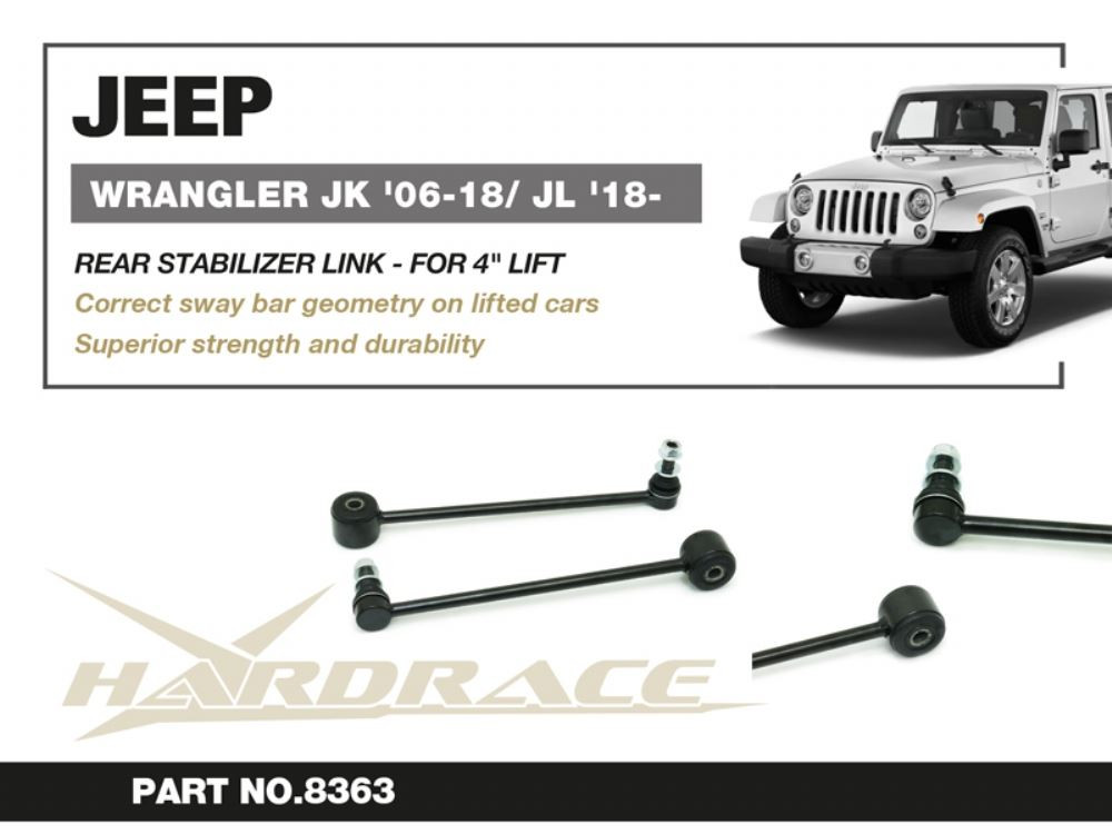 Hardrace Rear Stabilizer Link Jeep Wrangler, Wrangler unlimited Hardrace Rear Stabilizer Link Jeep Wrangler, Wrangler unlimited