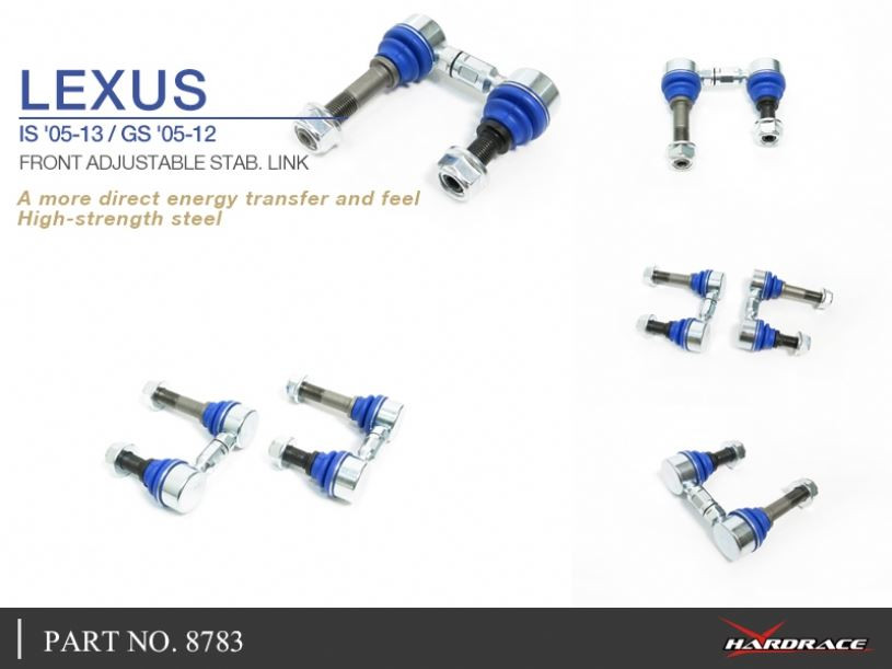 Hardrace Front Adjustable Stab. Link Lexus GS, IS