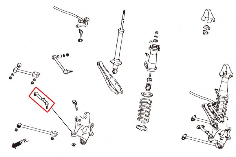 Hardrace Rear Toe Control Arm Lexus GS, IS, Toyota Mark x