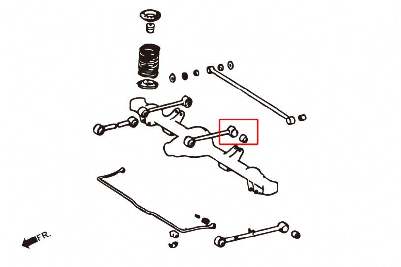 Hardrace Rear Upper Arm Bush Lexus LX, Toyota Land cruiser