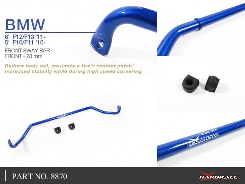 Hardrace Front Sway Bar Bmw 5 Series, 6 Series