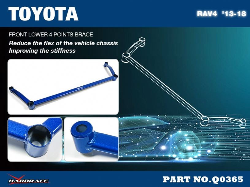 Hardrace Front Lower 4 Points Brace Toyota RAV4