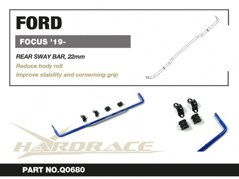 Hardrace Rear Sway Bar Ford Focus