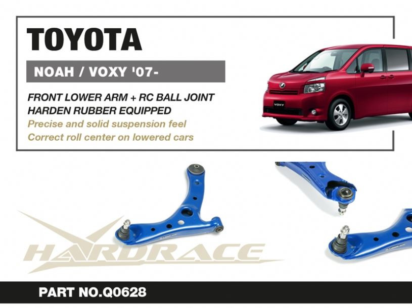 Hardrace Front Lower Arm + Rc Ball Joint Toyota NOAH
