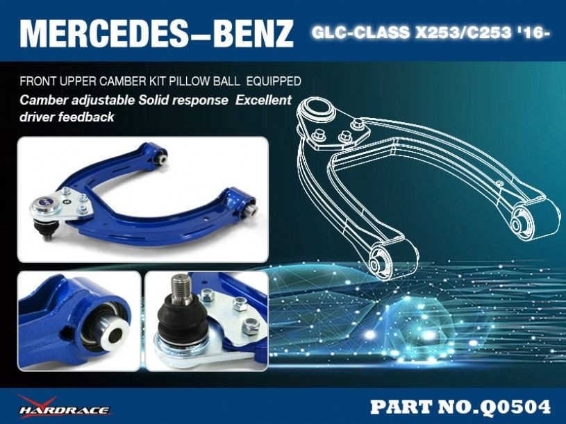 Hardrace Front Upper Camber Kit Mercedes-Benz C-class, E-class, Glc-class Hardrace Front Upper Camber Kit Mercedes-Benz C-class, E-class, Glc-class