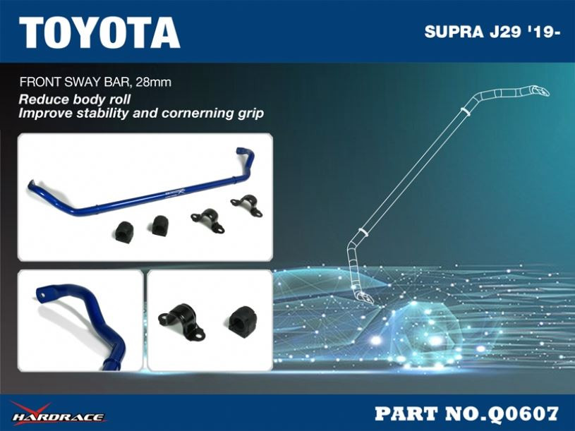 Hardrace Front Sway Bar Bmw Z4, Toyota Supra