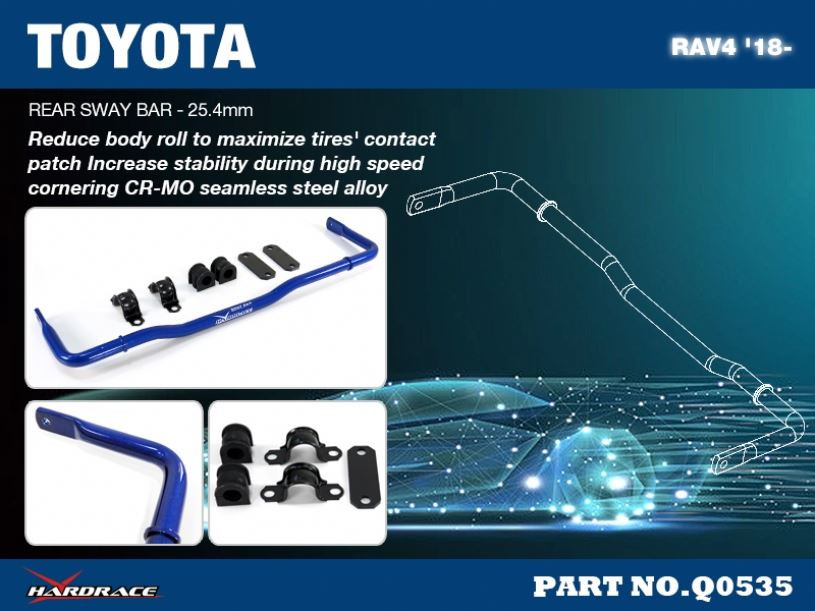 Hardrace Rear Sway Bar Toyota RAV4