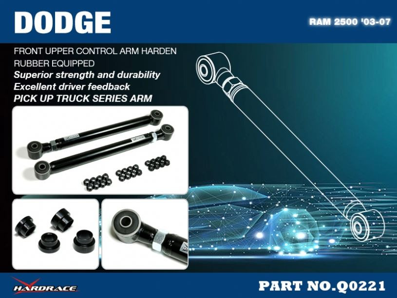Hardrace Front Upper Control Arm Dodge Ram