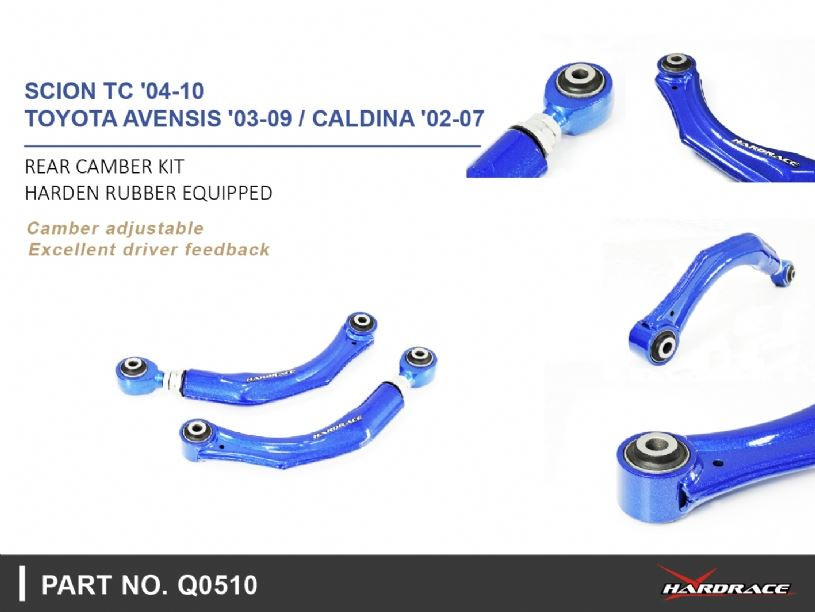 Hardrace Rear Camber Kit Scion TC, Toyota Avensis