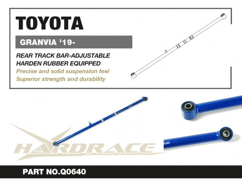 Hardrace Rear Track Bar-adjustable Toyota Hiace