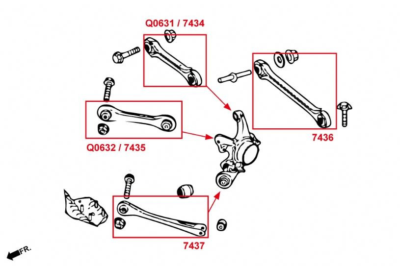 Hardrace Rear Camber Kit Bmw