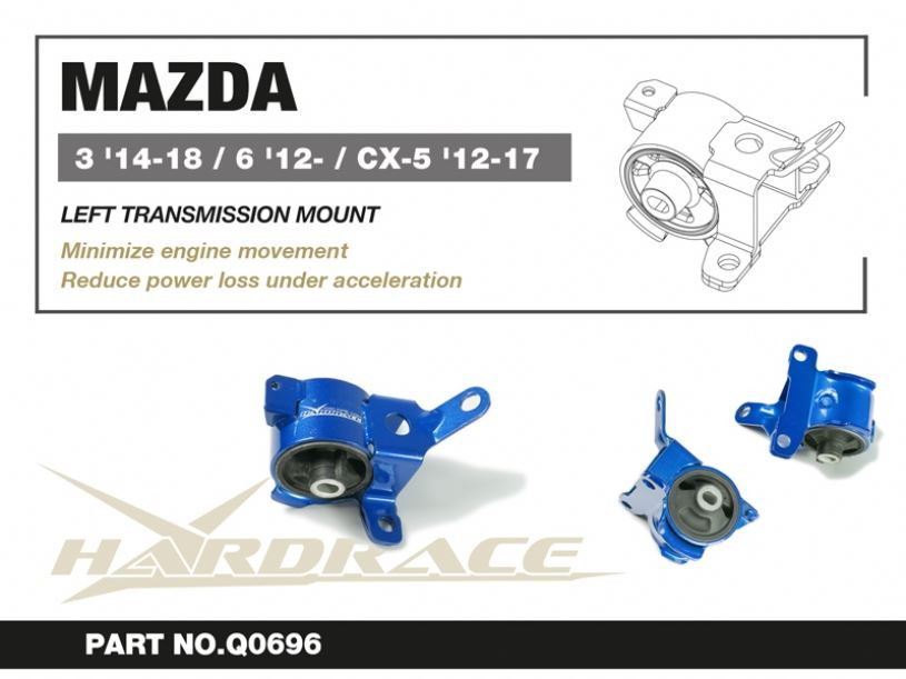 Hardrace Left Engine Mount Mazda 3, 6, CX-5