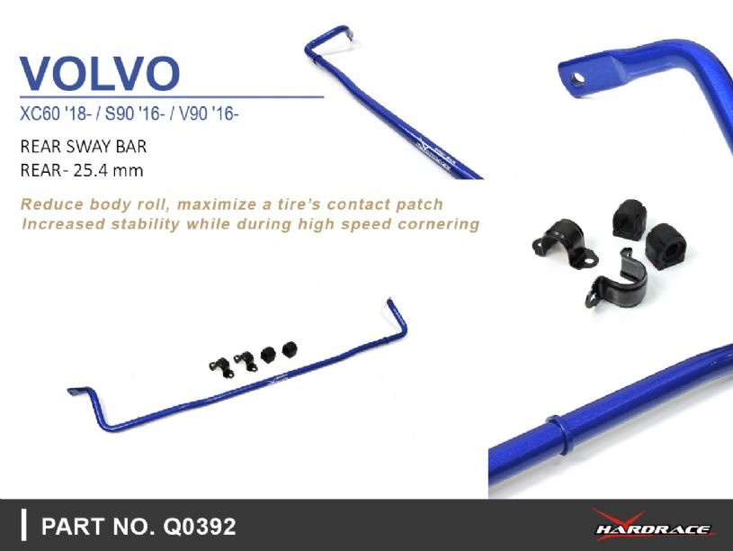 Hardrace Rear Sway Bar Volvo