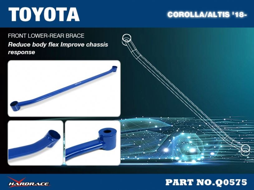 Hardrace Front Lower-rear Brace Toyota Corolla/altis/auris, Corolla cross