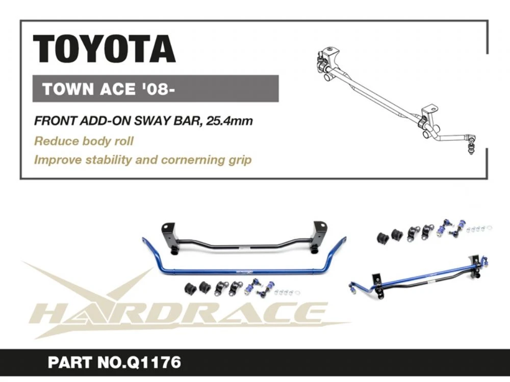 Hardrace Front Add-on Sway Bar Toyota Townace / liteace