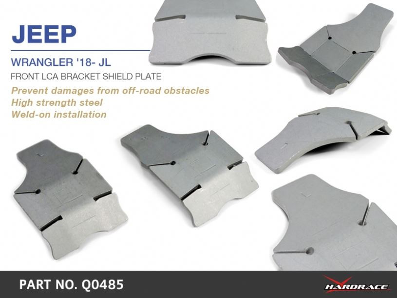 Hardrace Front Lca Skid Plate Jeep Gladiator, Wrangler, Wrangler unlimited