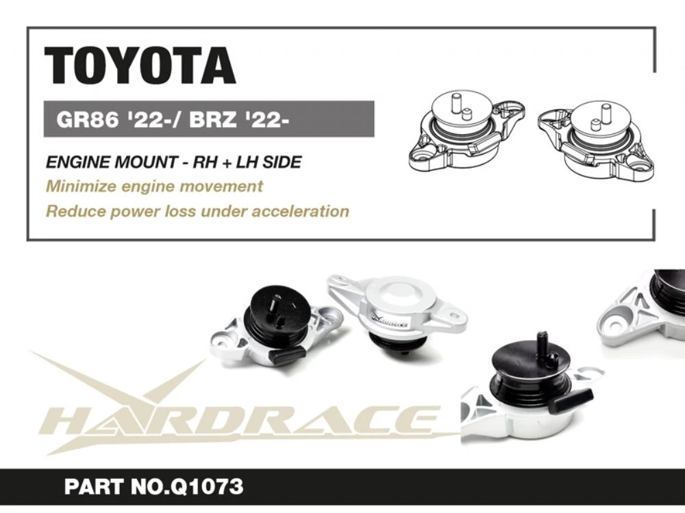 Hardrace Right + Left Side Engine Mount Subaru BRZ, WRX, Toyota 86 Hardrace Right + Left Side Engine Mount Subaru BRZ, WRX, Toyota 86