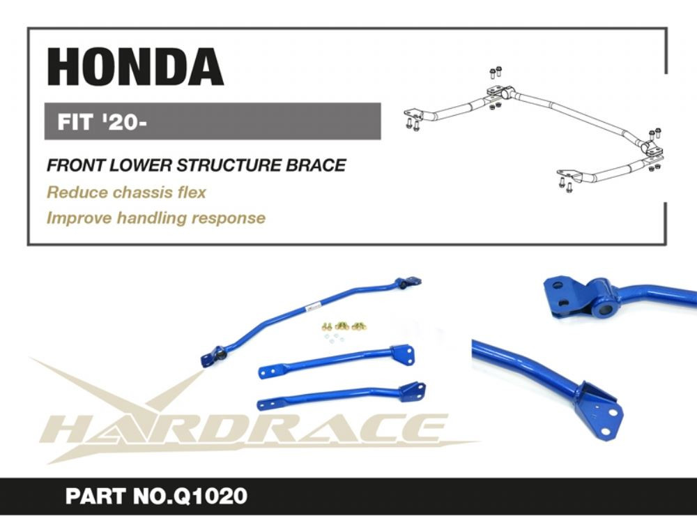 Hardrace Front Lower Structure Brace Honda Fit / jazz