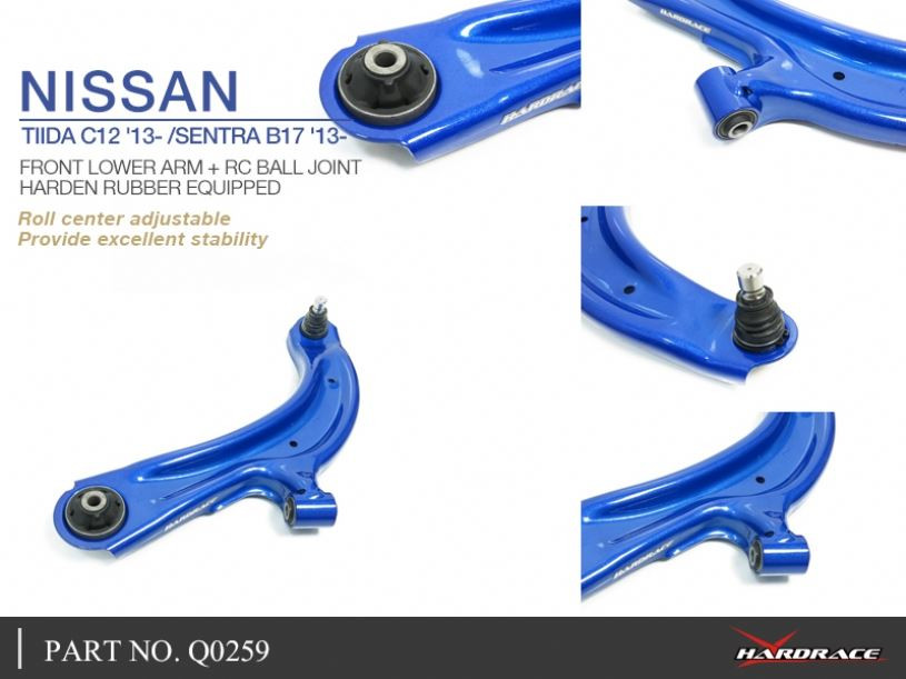 Hardrace Rc Front Lower Control Arm Nissan Sentra, Tiida Hardrace Rc Front Lower Control Arm Nissan Sentra, Tiida