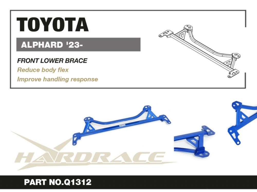 Hardrace Front Lower Brace Toyota Alphard / vellfire, Lexus LM