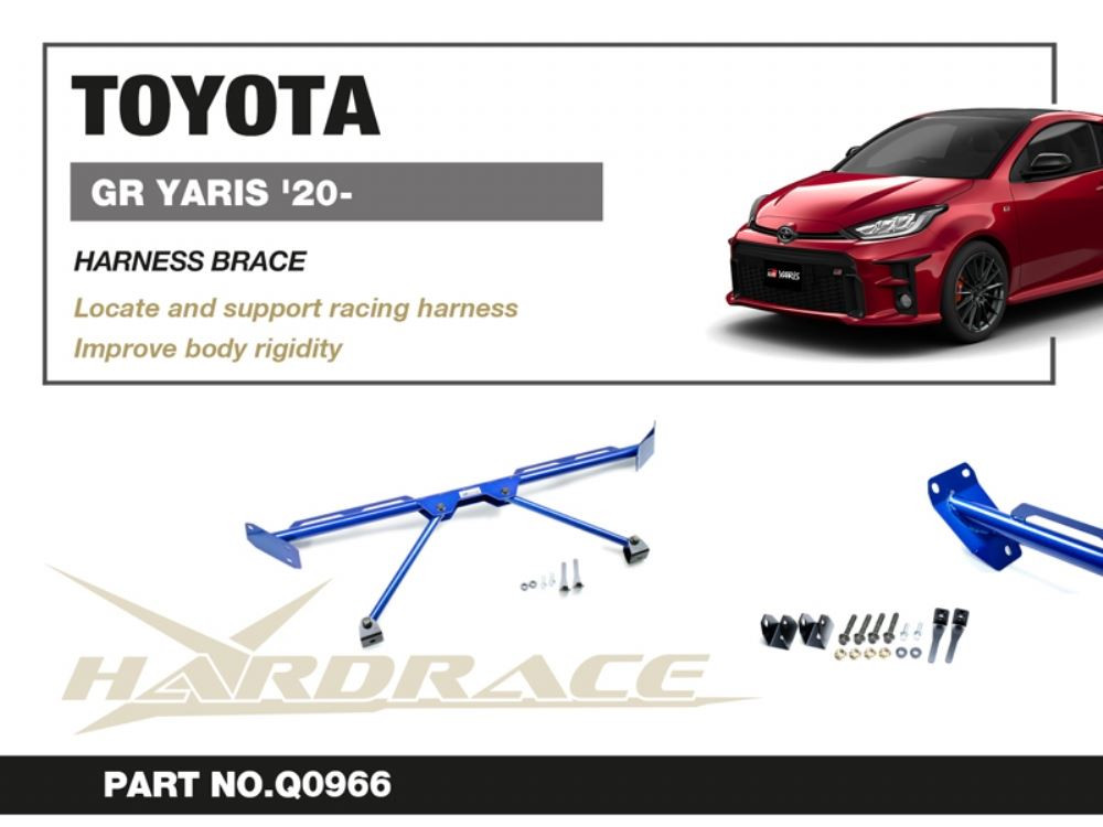 Hardrace Rear Strut/harness Brace Toyota Yaris / vitz Hardrace Rear Strut/harness Brace Toyota Yaris / vitz