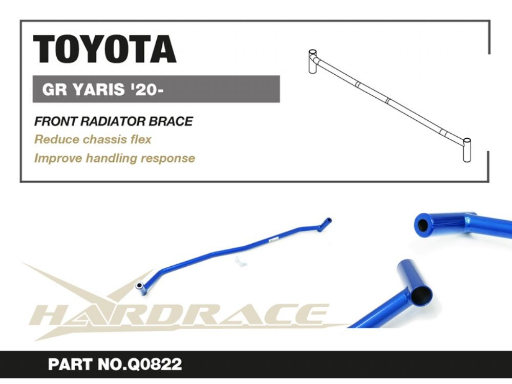Hardrace Front Radiator Brace Toyota Yaris / vitz Hardrace Front Radiator Brace Toyota Yaris / vitz