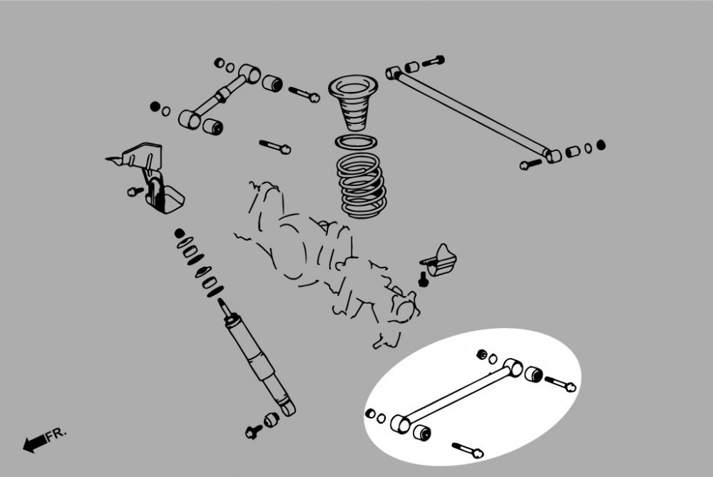 Hardrace Rear Lower Arm Lexus LX, Toyota Land cruiser