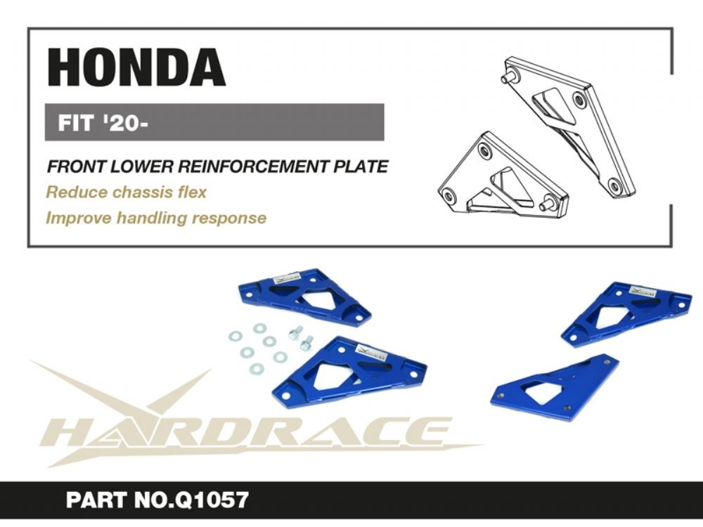Hardrace Front Lower Reinforcement Plate Honda Fit / jazz