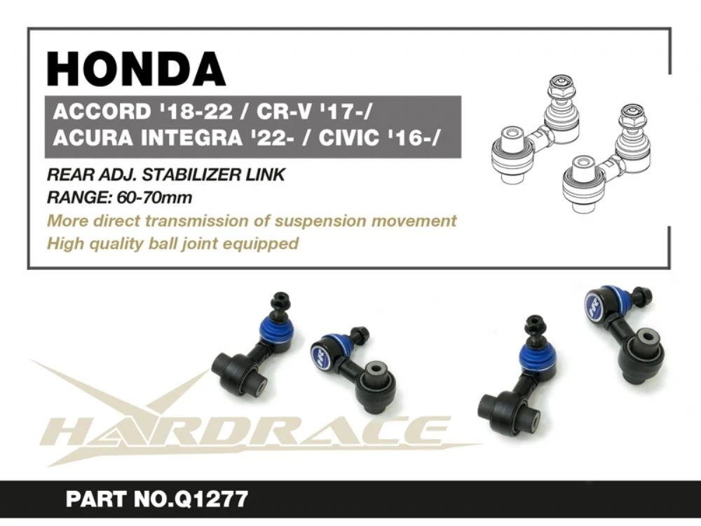 Hardrace Rear Adj. Stabilizer Link  Honda Civic, CR-V, Accord