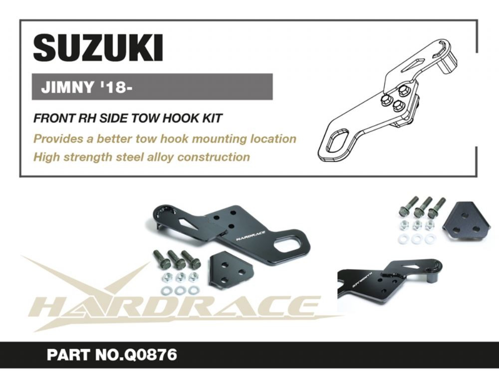 Hardrace Front Tow Hook Kit Suzuki Jimny Hardrace Front Tow Hook Kit Suzuki Jimny