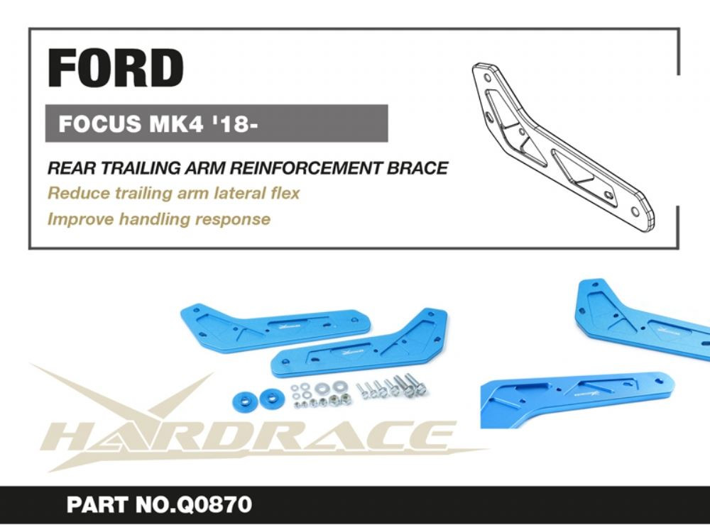 Hardrace Rear Trailing Arm Reinforcement Brace Ford Focus