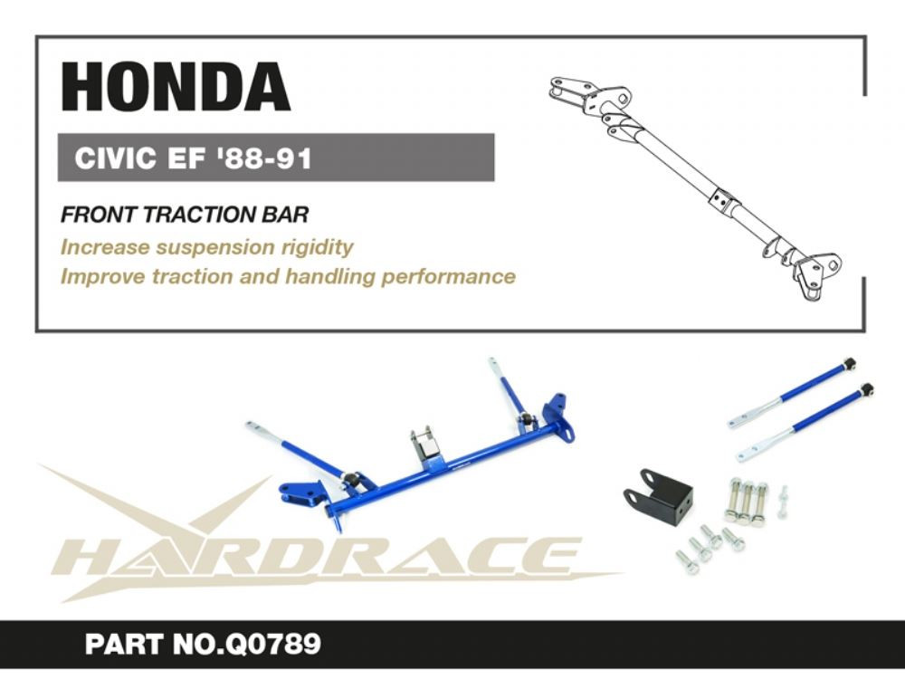 Hardrace Front Traction Bar  Honda Civic, CRX