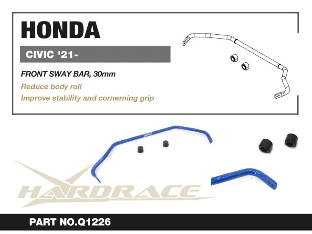 Hardrace Front Sway Bar  Honda Civic