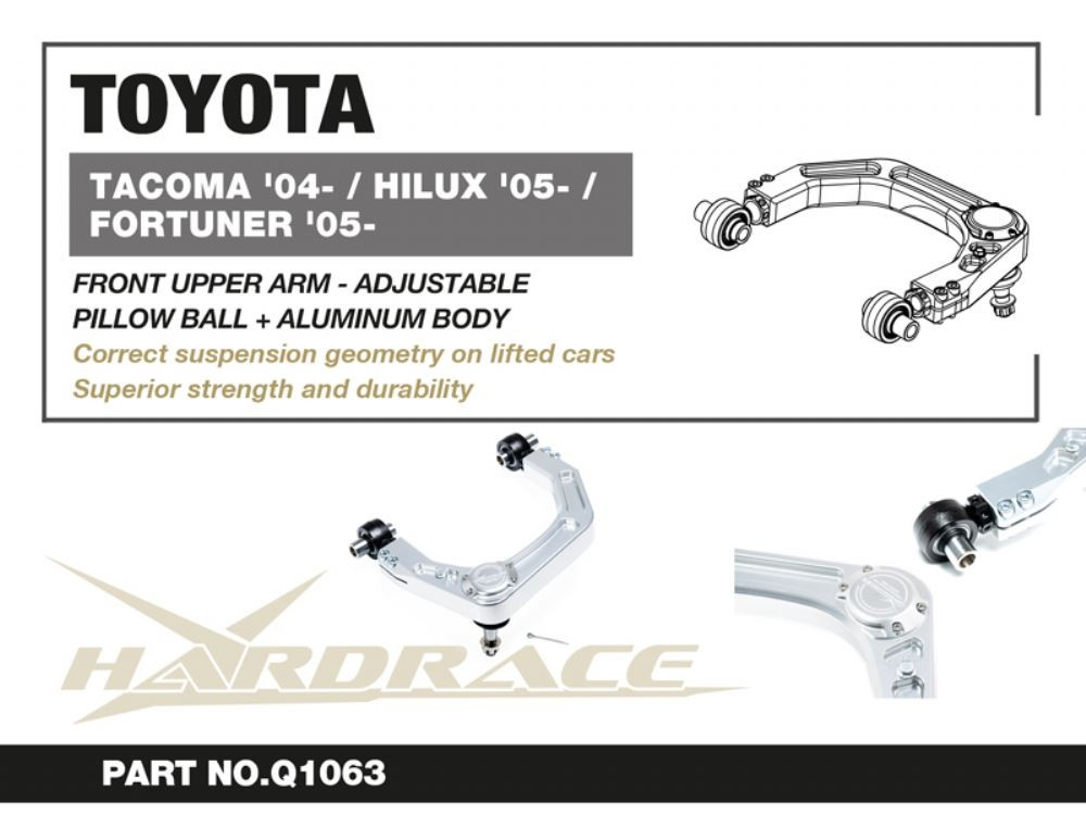 Hardrace Front Upper Arm Toyota Tacoma, Hilux, Fortuner