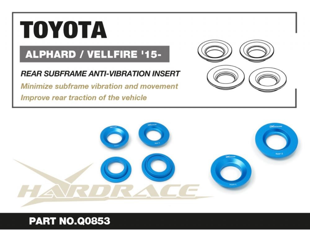 Hardrace Rear Subframe Anti-vibration Insert Toyota Alphard