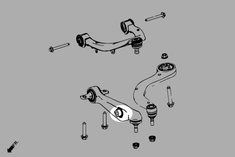 Hardrace Front Lower Front Arm Bushing - Shock Tesla Model 3, Model y