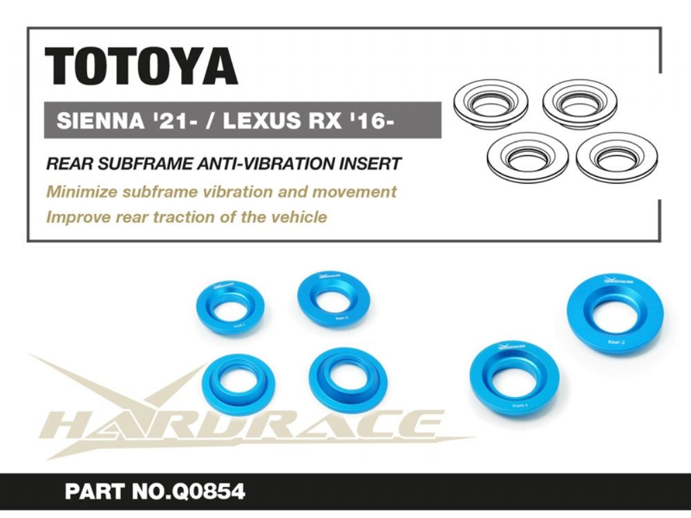 Hardrace Rear Subframe Anti-vibration Insert Lexus RX, Toyota Sienna