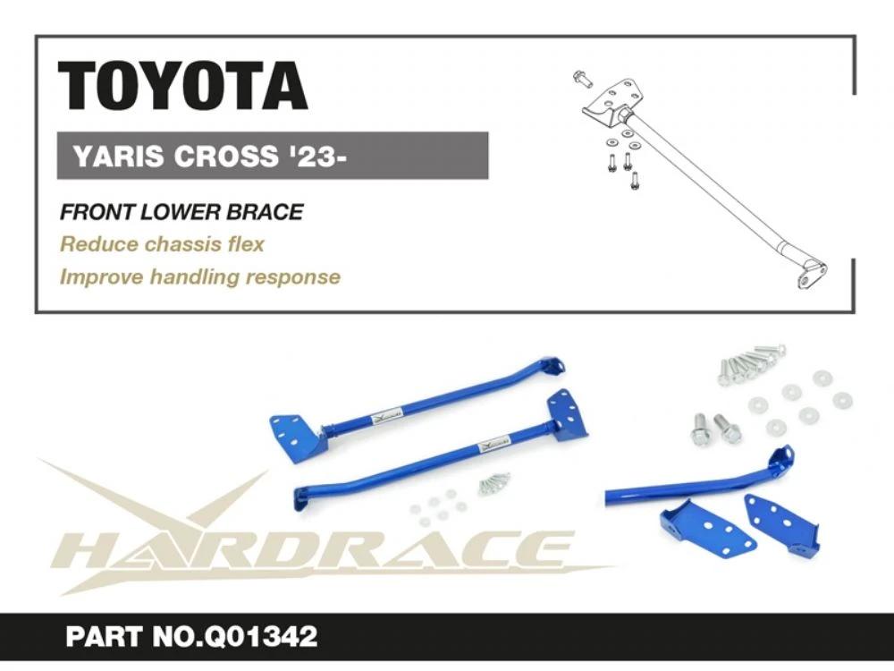 Hardrace Front Lower Brace Toyota Yaris cross