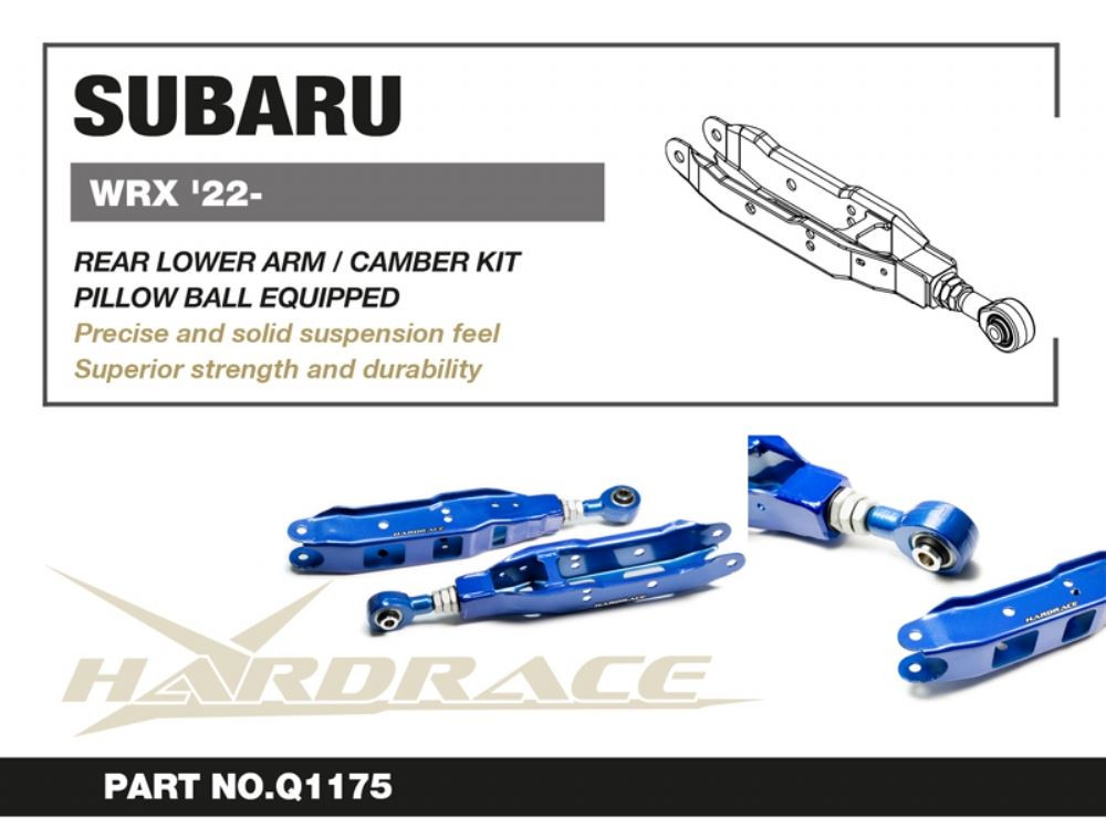 Hardrace Rear Lower Arm / Camber Kit Subaru WRX Hardrace Rear Lower Arm / Camber Kit Subaru WRX