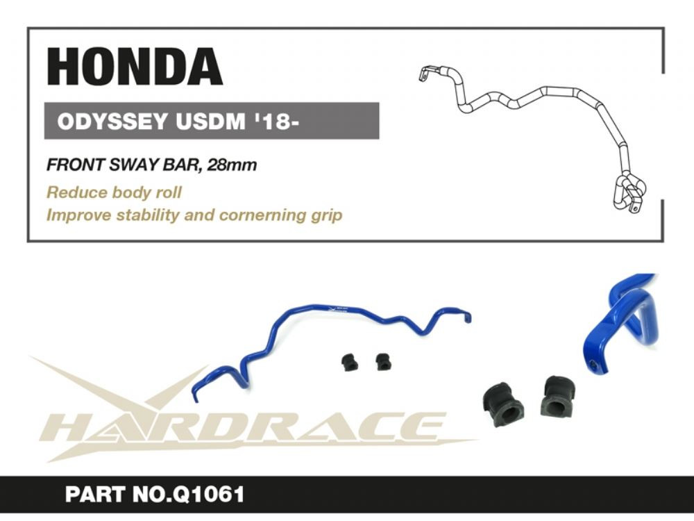 Hardrace Front Sway Bar Honda Odyssey usdm