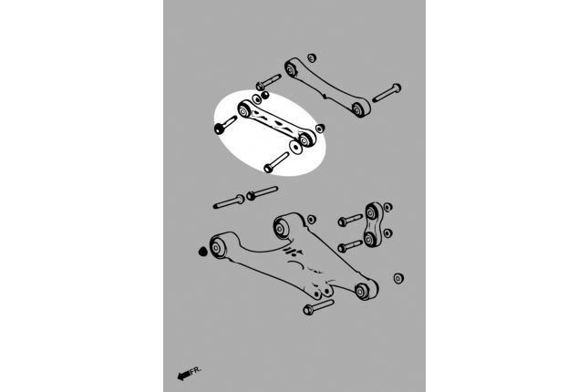Hardrace Rear Toe Kit Tesla Model s, Model x