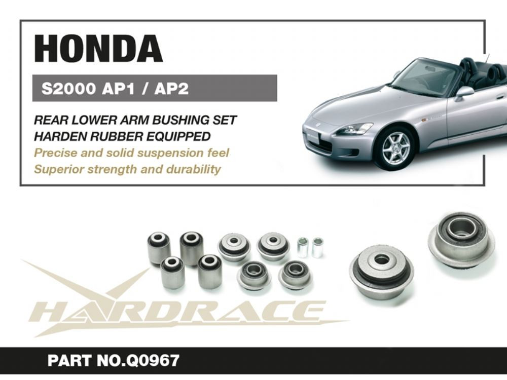 Hardrace Rear Lower Arm Bushing Set Honda S2000 Hardrace Rear Lower Arm Bushing Set Honda S2000
